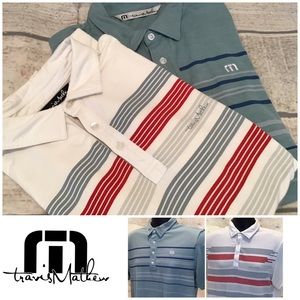 TRAVIS MATHEW Golf Shirts Sz M (LOT of 2)